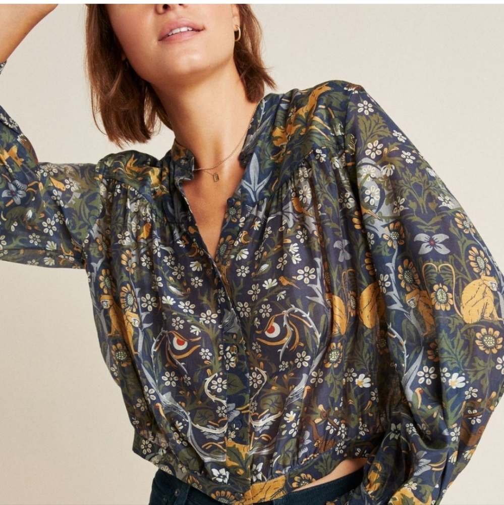 Anthropologie Rajesh Pratap Singh Colombo Blouse XS